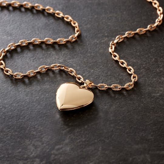 Gold Heart Locket by Bead Landing™ Michaels - Main Image